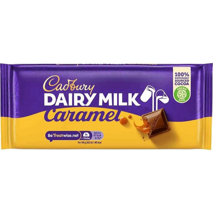 Cadbury Dairy Milk Caramel Chocolate Bar 120g product image