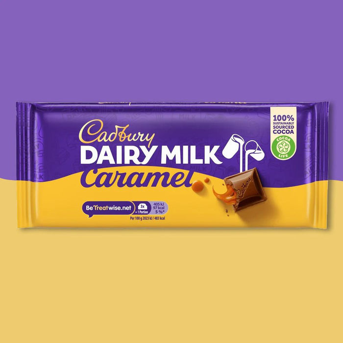C'bury Dairy Milk Caramel Chocolate Bar 120g