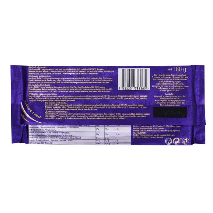 C'bury Dairy Milk Chocolate 180g