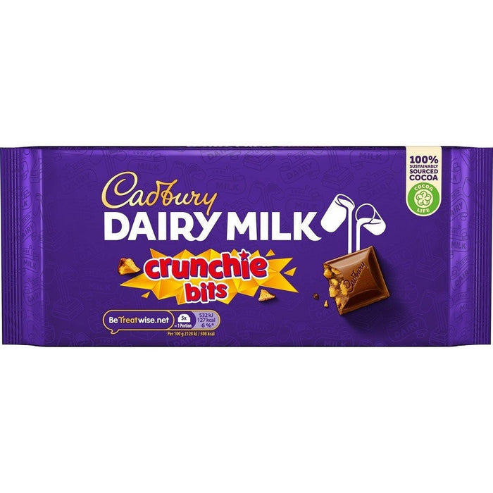 Cadbury Dairy Milk Crunchie Chocolate Bar 180g product image