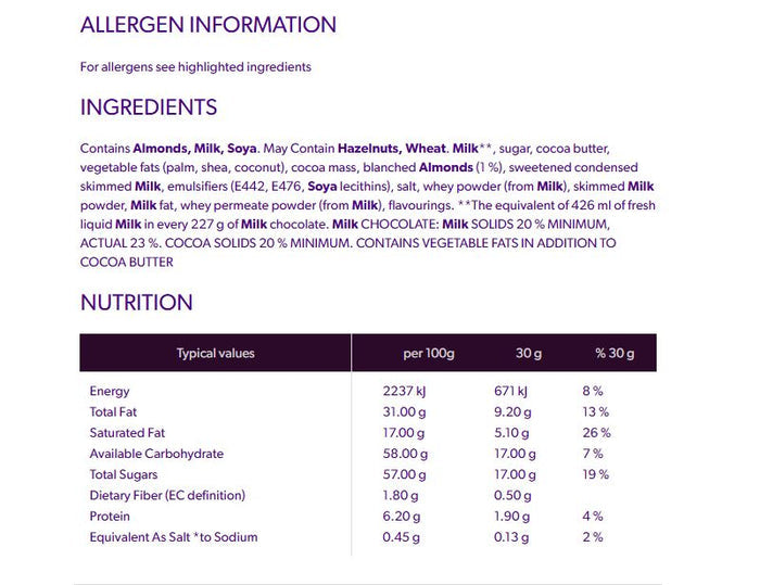 C'bury Dairy Milk Daim 120g