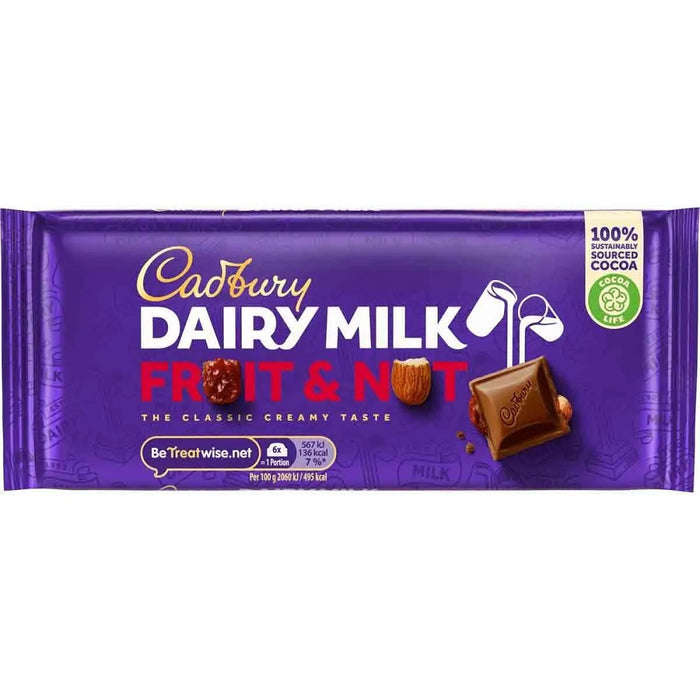 Cadbury Dairy Milk Fruit & Nut 110g product image