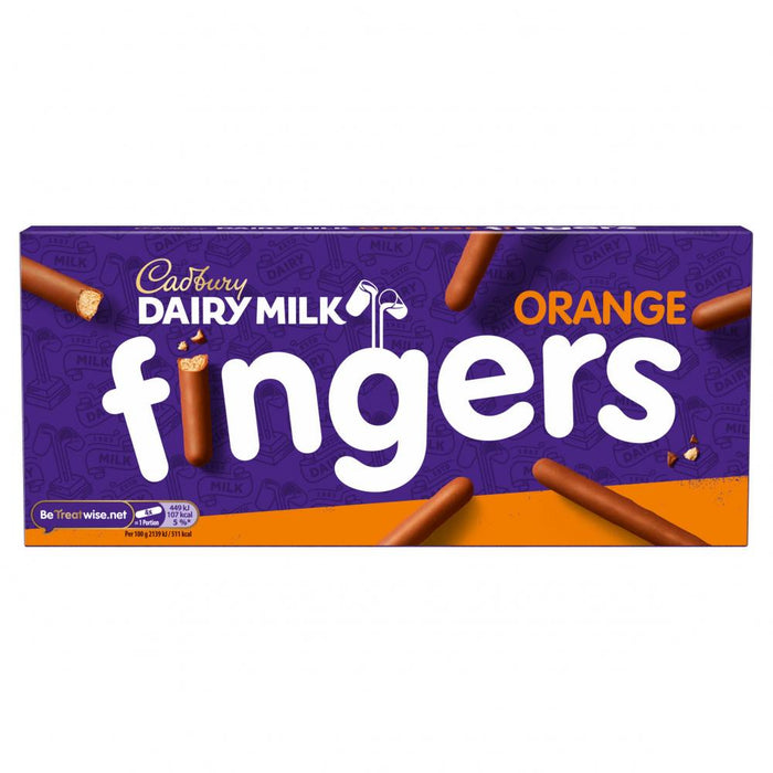 Cadbury Dairy Milk Orange Finger Chocolate Biscuits 114g product image