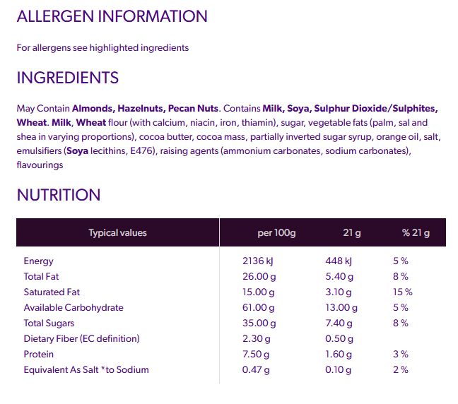 C'bury Dairy Milk Orange Finger Chocolate Biscuits 114g