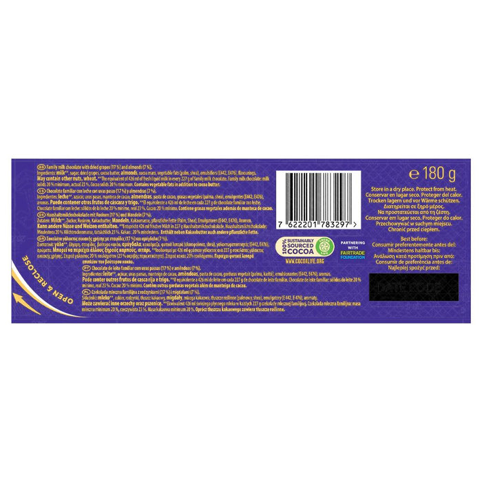 C'bury Dairy Milk Whole Nut Bar 120g