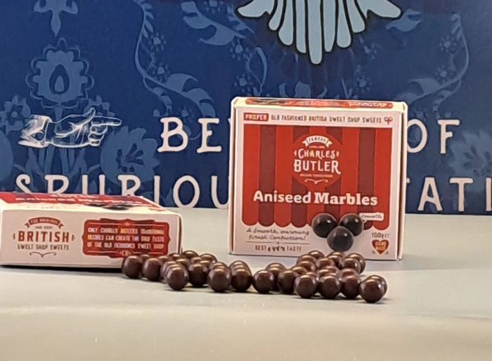 Charles Butler Aniseed Marbles Sweets 100g