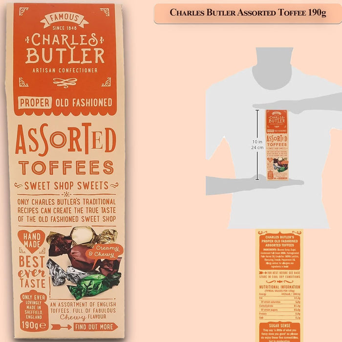Charles Butler Assorted Toffee 190g