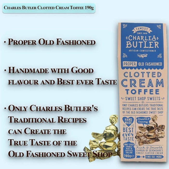 Charles Butler Clotted Cream Toffee 190g