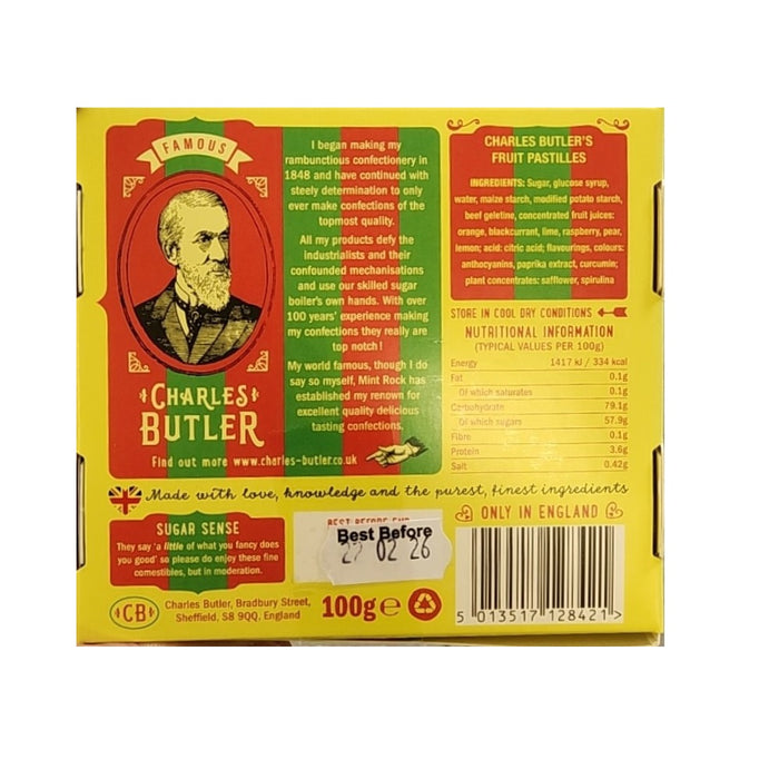 Charles Butler Fruit Pastilles Sweets 100g