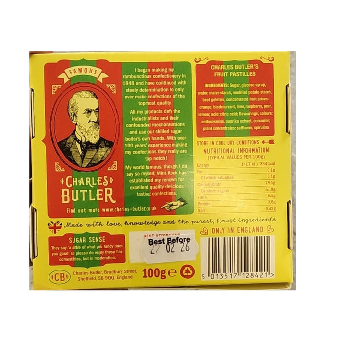 Charles Butler Fruit Pastilles Sweets 100g