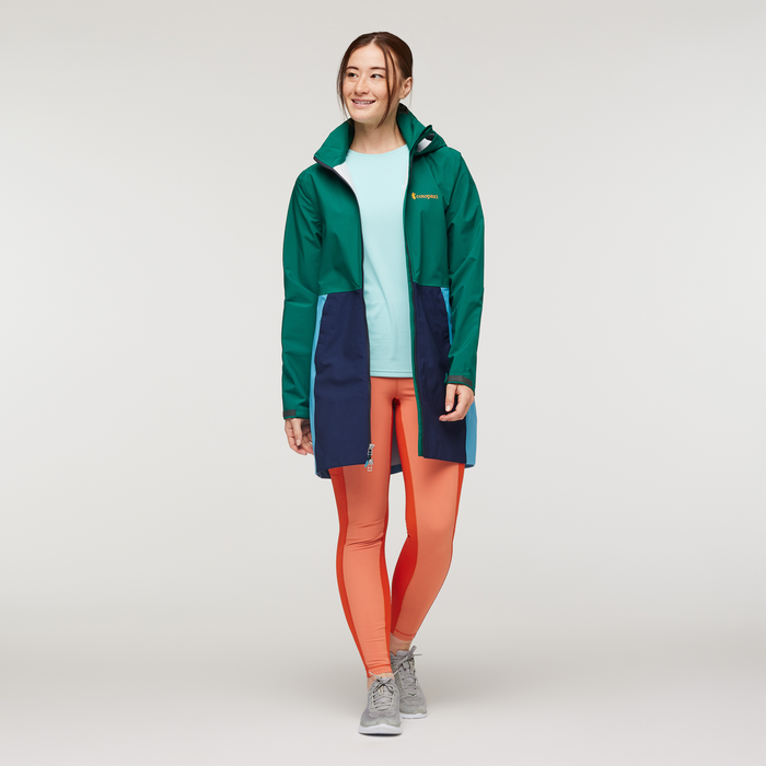 Cielo Rain Trench - Women's, Greenery, Model Aya