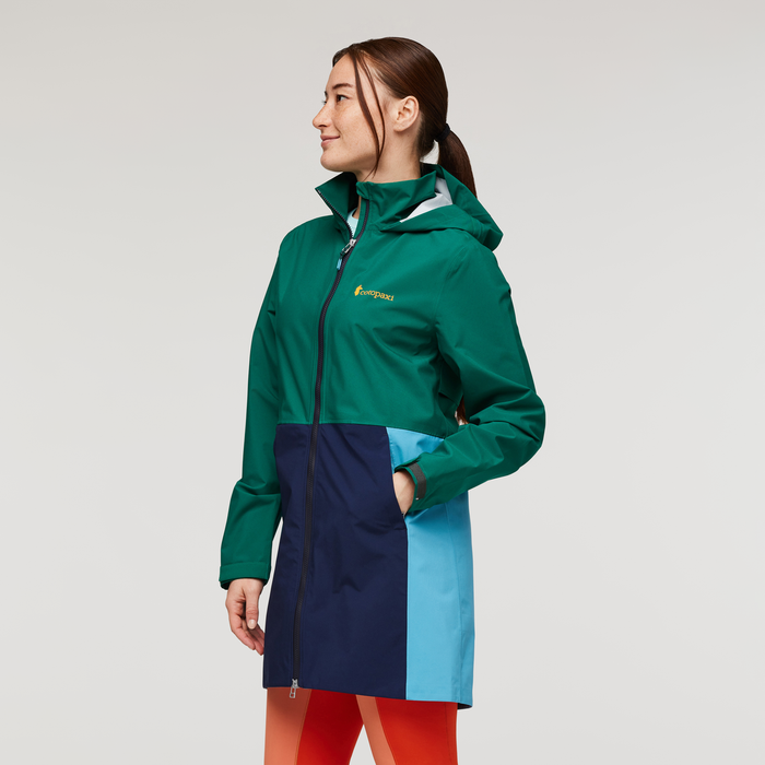 Cielo Rain Trench - Women's, Greenery, Model Aya