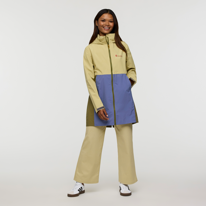Cielo Rain Trench - Women's, Grain/Blue Smoke, Model Jade, shoppable