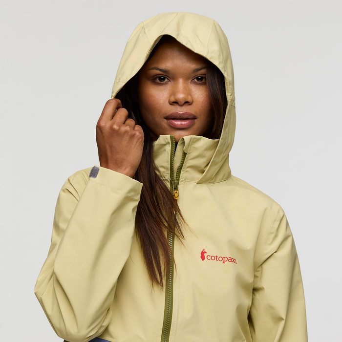 Cielo Rain Trench - Women's, Grain/Blue Smoke, Model Jade