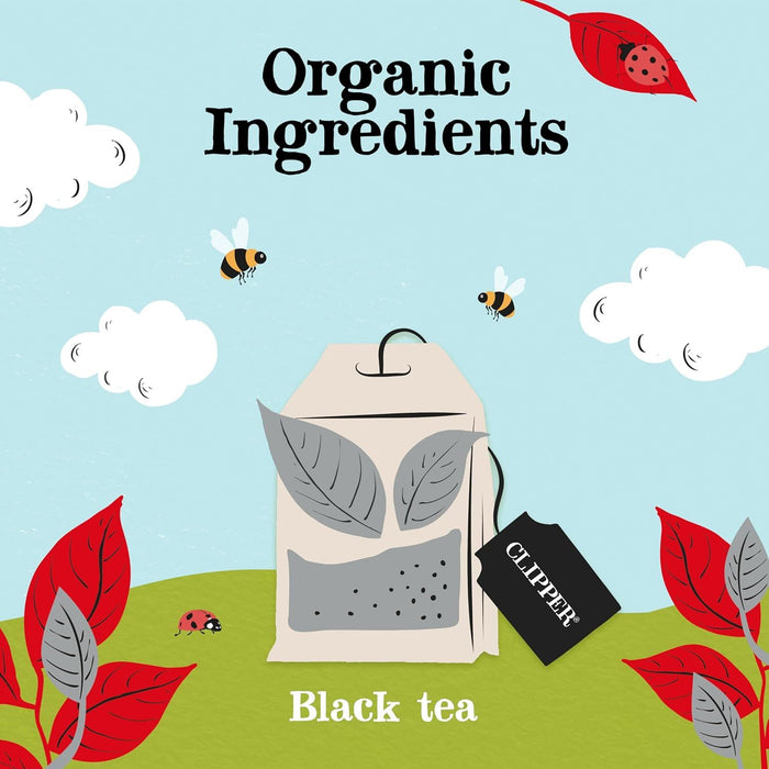 Clipper Organic Fairtrade English Breakfast Tea - 80 Unbleached Bags