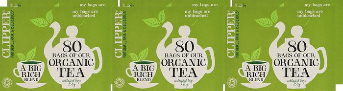 Clipper Organic Tea - 80 Unbleached Bags