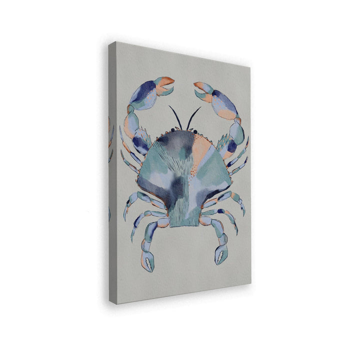 Coastal Blue Crab Painting - Nikita Jariwala
