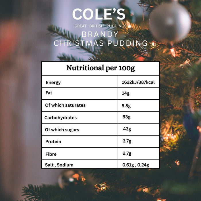 Cole's Brandy Christmas Pudding 112g