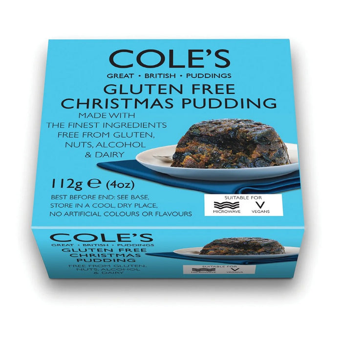 Cole's Puddings Gluten Nuts And Alcohol Free Christmas Pudding 112g product image
