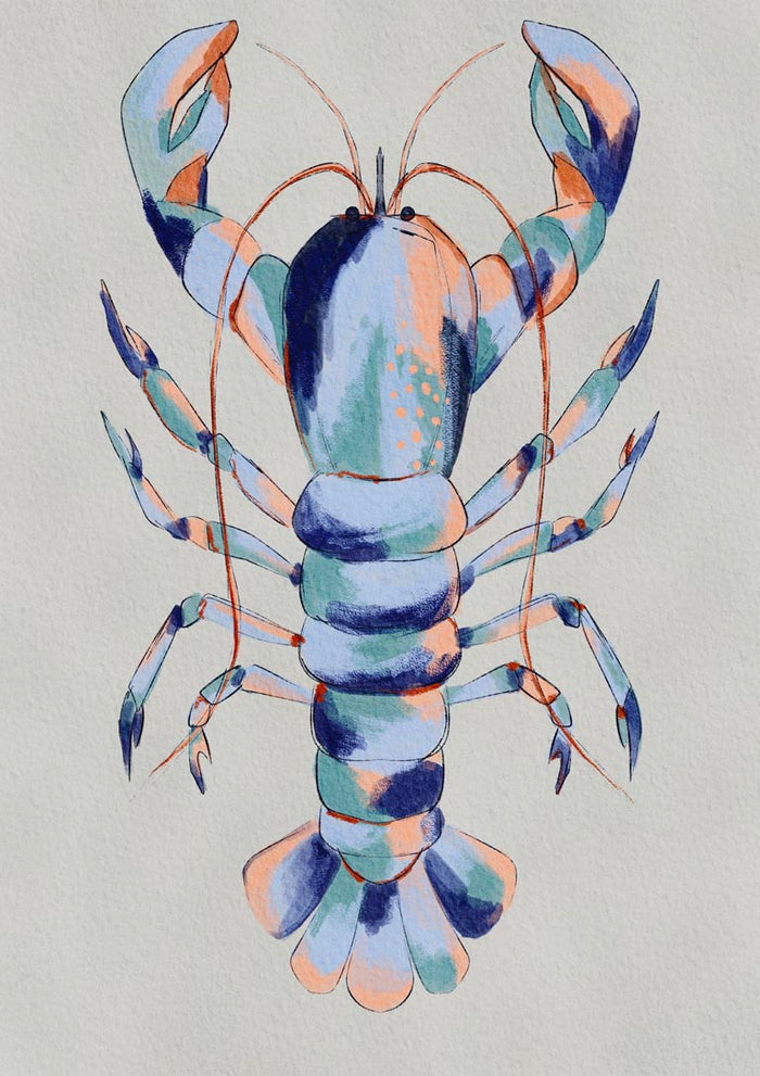 Colorful Blue Lobster - Nikita Jariwala