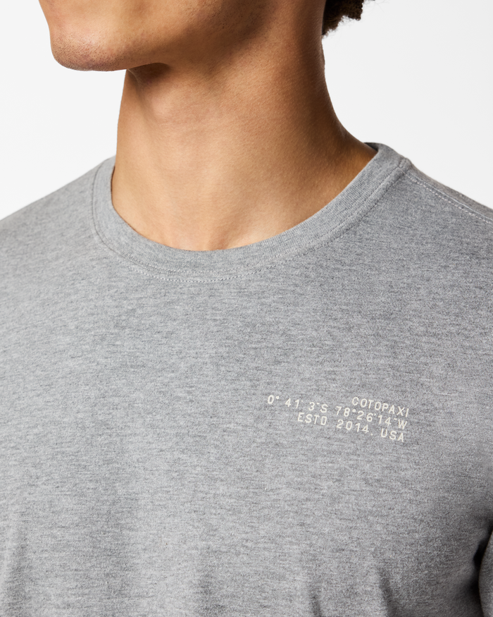 Coordinates Long-Sleeve T-Shirt - Men's, Heather Grey, Model Luke