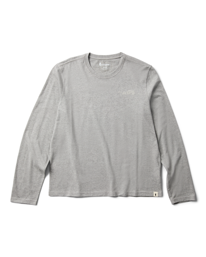 Coordinates Long-Sleeve T-Shirt - Men's, Heather Grey