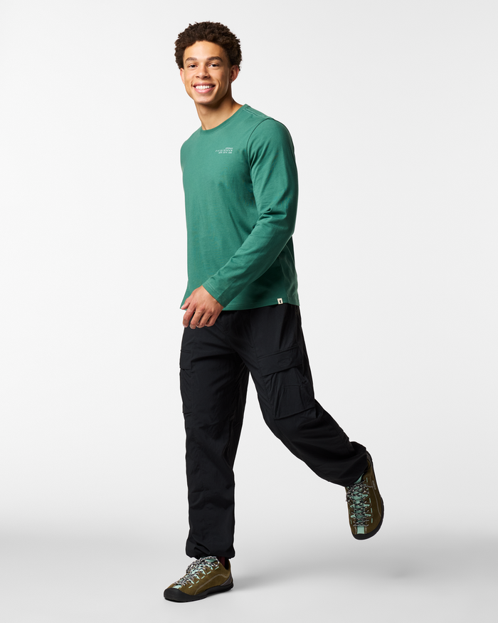 Coordinates Long-Sleeve T-Shirt - Men's, Juniper, Model Luke