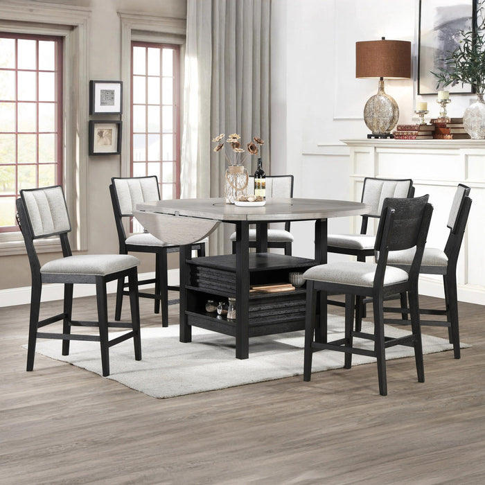 CORINA Espresso Counter Height Chair