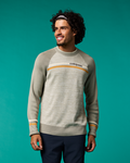 Cotopaxi Crew Sweater - Men's, Mineral/Pebble, Model Pedro