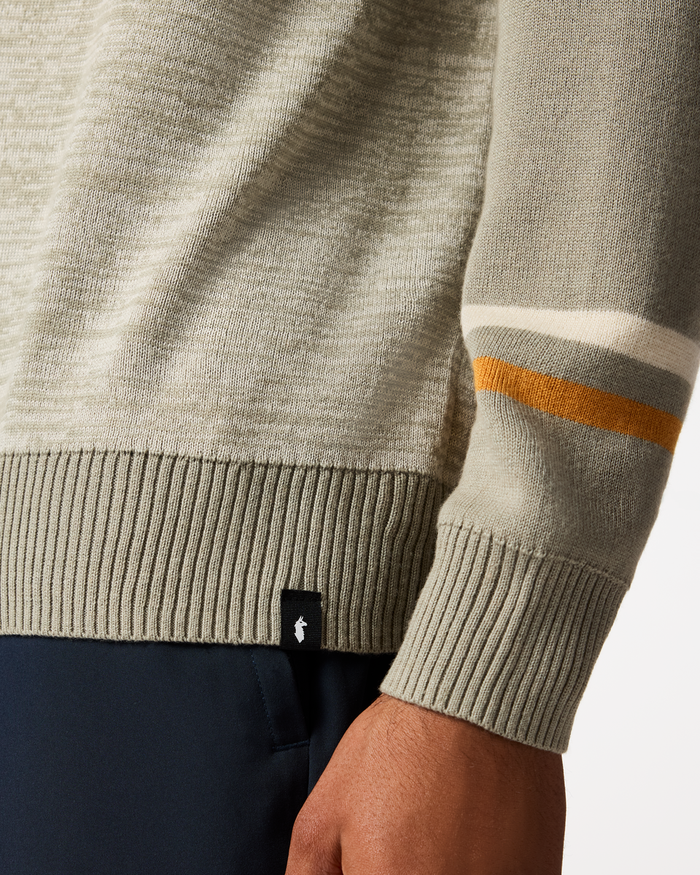 Cotopaxi Crew Sweater - Men's, Mineral/Pebble, Model Pedro