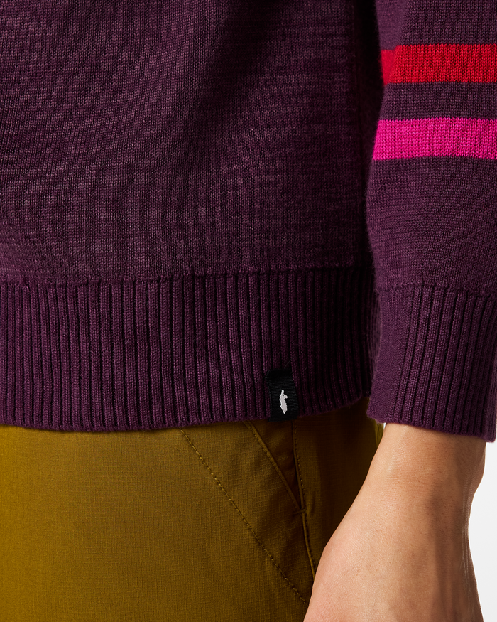Cotopaxi Crew Sweater - Women's, Mystic/Acai, Model Tiff