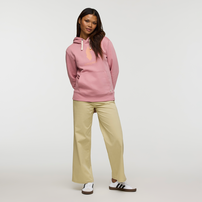 Cotopaxi Llama Pullover Hoodie - Women's, Rose, Model Jade