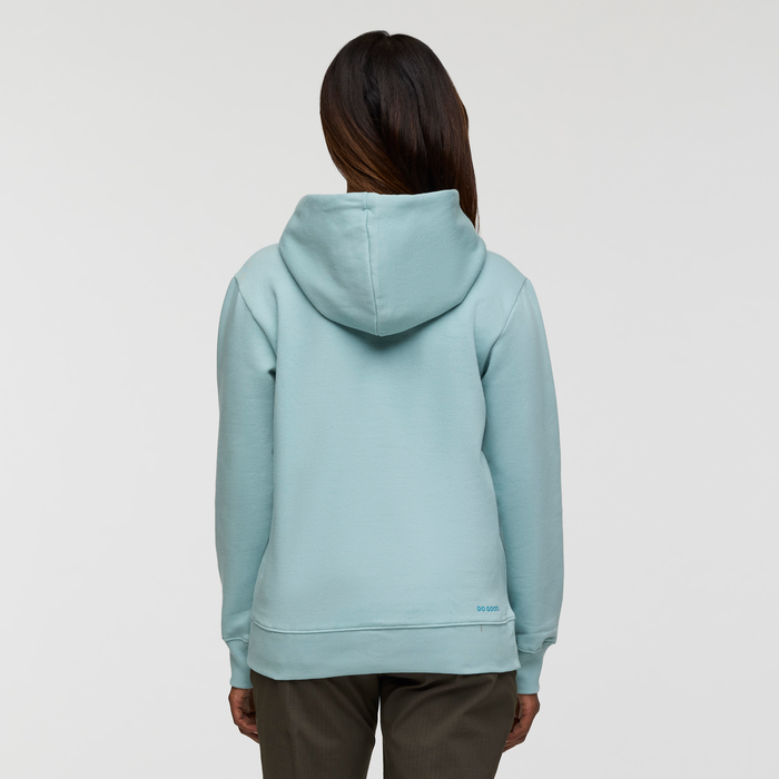 Cotopaxi Llama Pullover Hoodie - Women's, Sea Spray, Model Jade