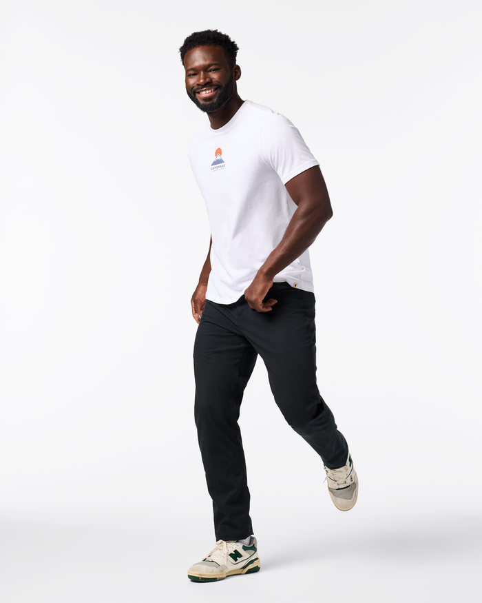 Cotopaxi Mountain T-Shirt - Men's, White, Model Kirk