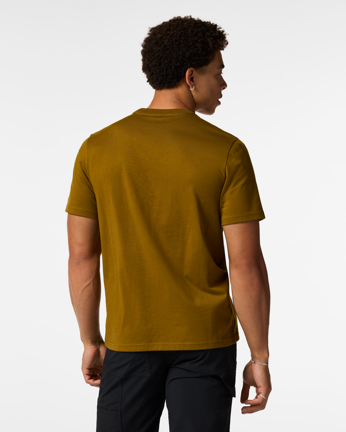 Cotopaxi Mountain T-Shirt - Men's, Log Cabin, Model Luke