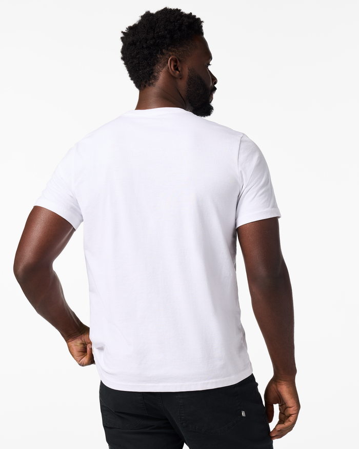 Cotopaxi Mountain T-Shirt - Men's, White, Model Kirk