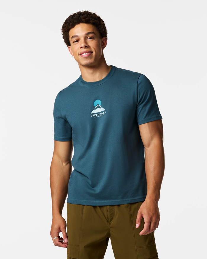 Cotopaxi Mountain T-Shirt - Men's, Ocean, Model Luke