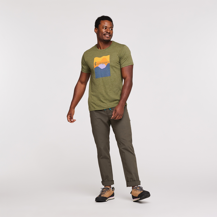 Cotopaxi Vibe Organic T-Shirt - Men's, Pine, Model Jeremy
