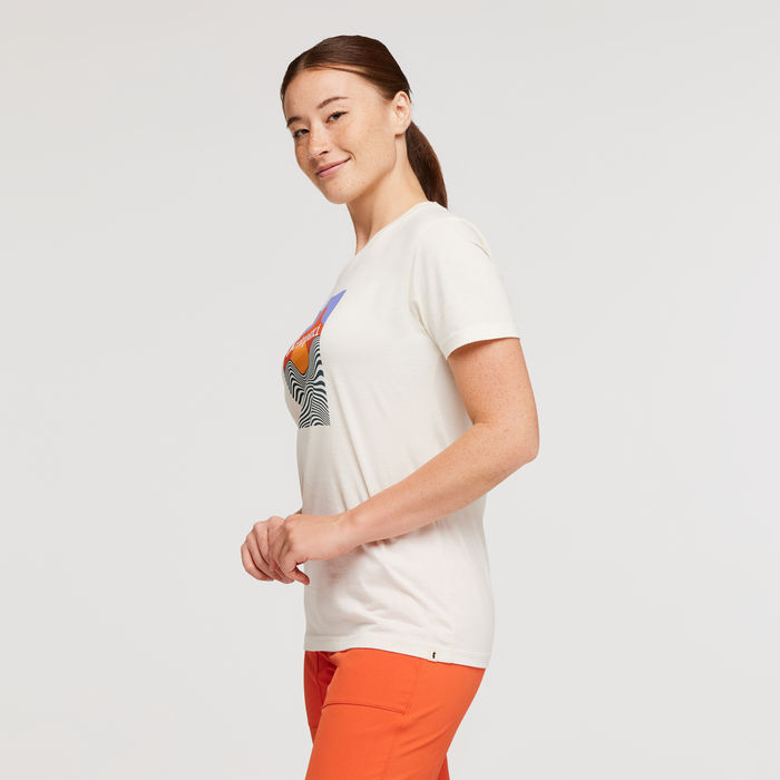 Cotopaxi Vibe Organic T-Shirt - Women's, Bone, Model Aya