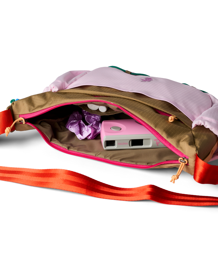 Cotopaxi X Free People 9L Shoulder Bag, Ginger/Powder Pink, Detail
