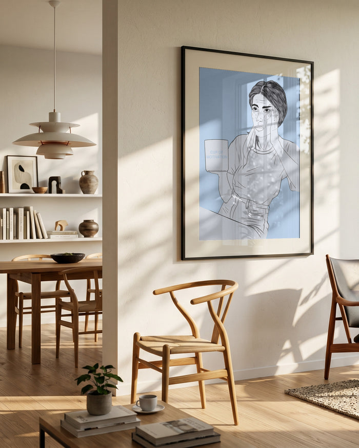 Cup of Motivation by Lisen Vennesland in interior setting