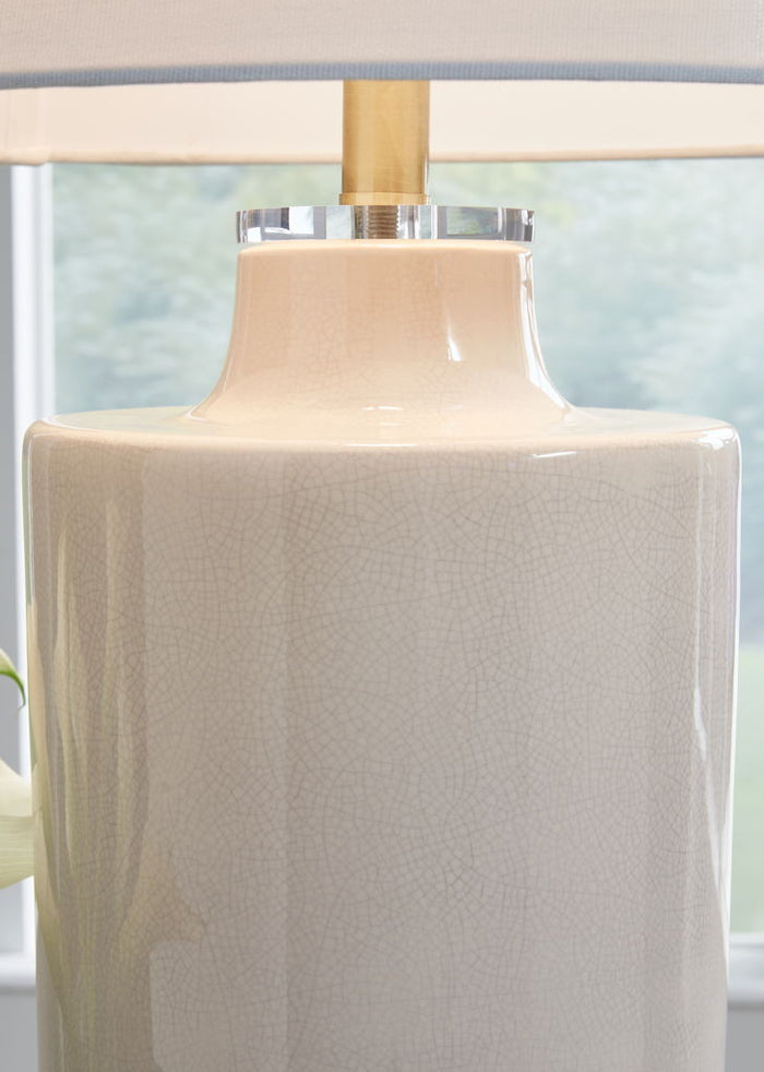 Cylener - Ceramic Table Lamp - Off White