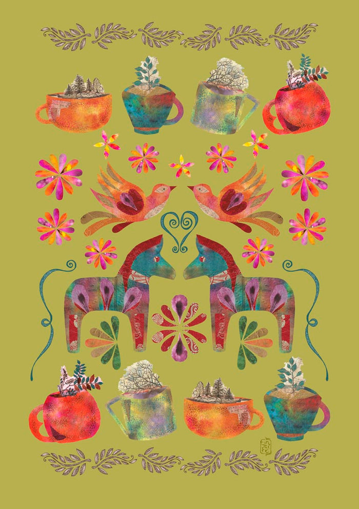 Dala Horse Pistachio by Enikő Marosváry-Kramcsák