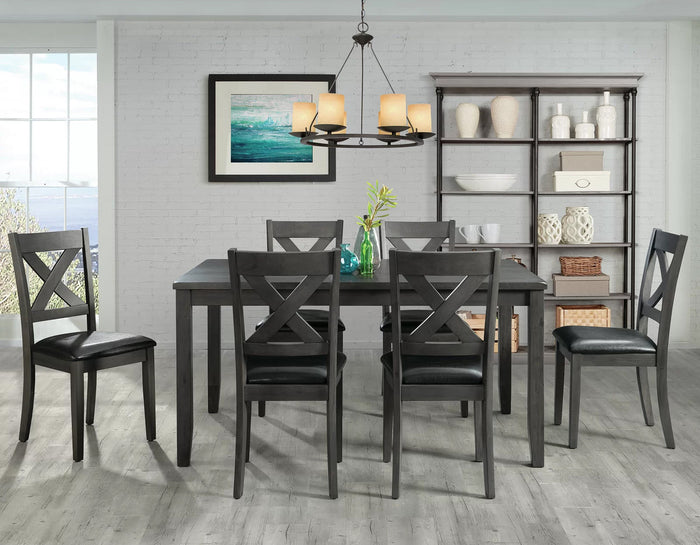 DAMIAN Gray 18" Wide Dining Chair