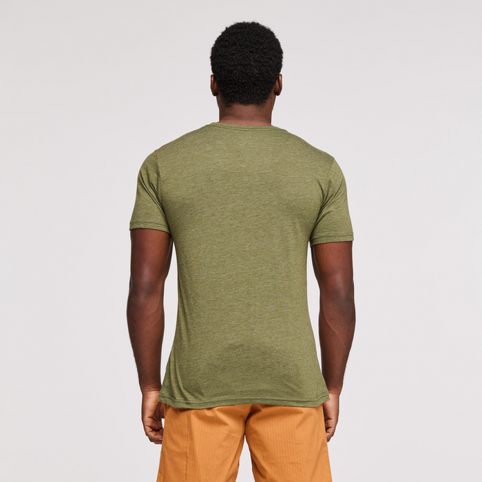 Day and Night Organic T-Shirt - Men's, Pine, Model Jeremy