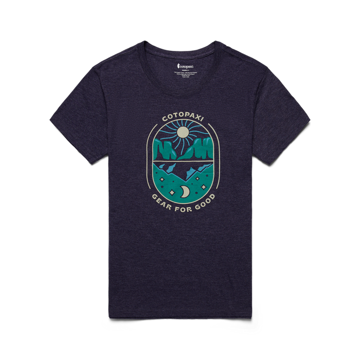 Day and Night Organic T-Shirt - Women's, Maritime