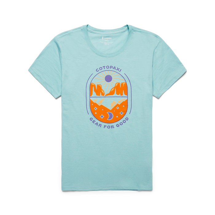 Day and Night Organic T-Shirt - Women's, Sea Glass