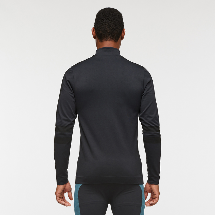 Debajo Seamless Baselayer Quarter-Zip - Men's, Cotopaxi Black, Model Jason