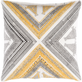 Designer Yellow Throw Pillow