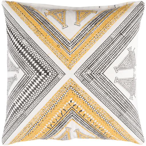 Designer Yellow Throw Pillow
